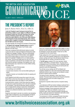 Communicating Voice Spring 2011 cover