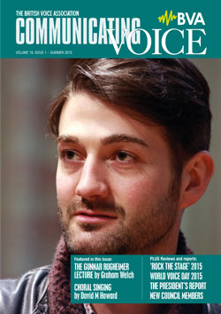 Communicating Voice - Summer 2015 cover