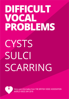 Difficult Vocal Problems (leaflet cover)