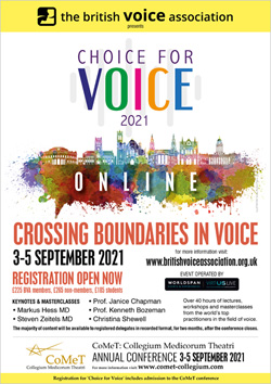 Choice for Voice 2021: Crossing boundaries in voice – poster