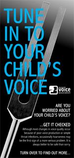 Tune in to your child's voice (leaflet cover)